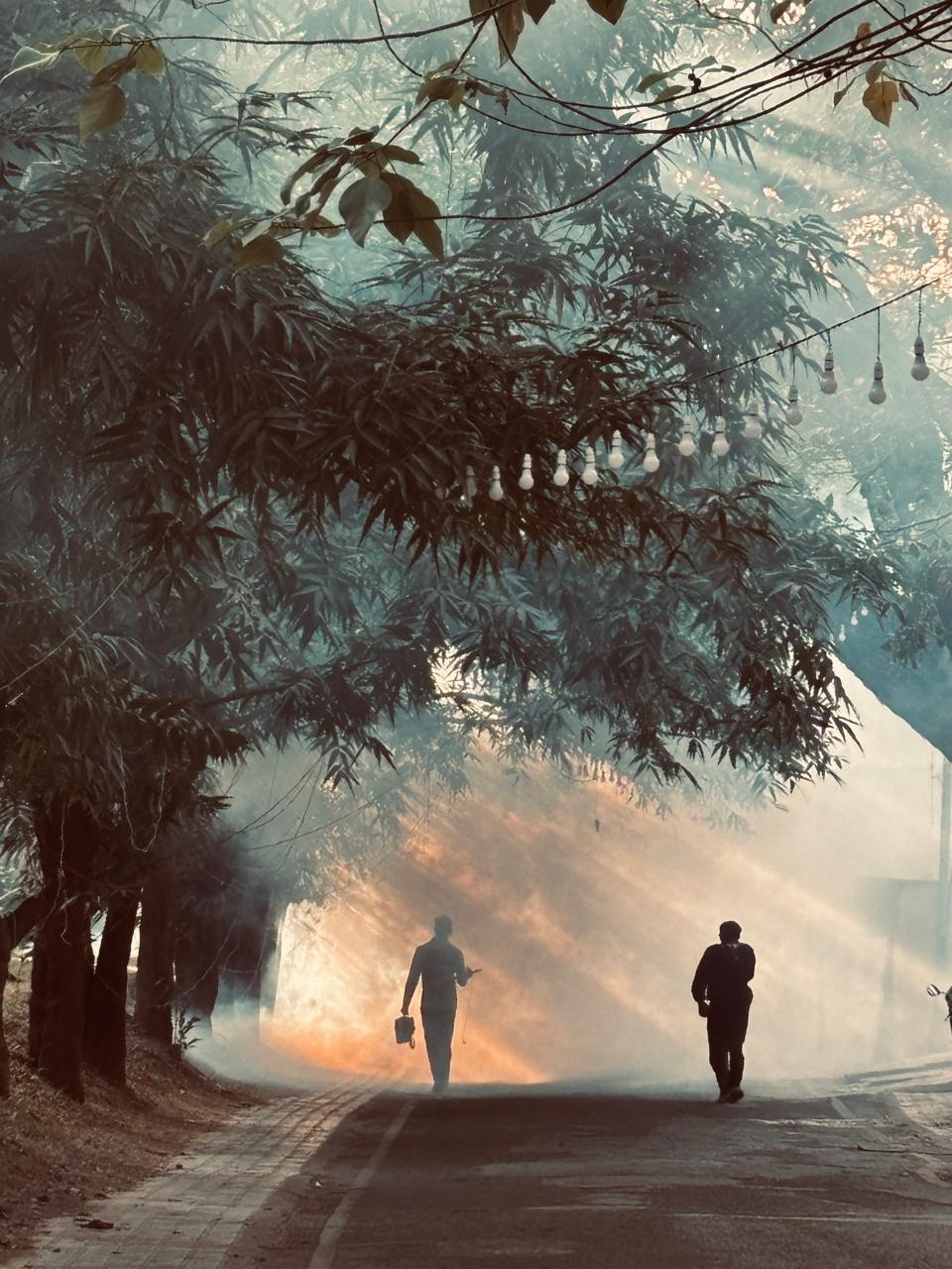 Hazy street