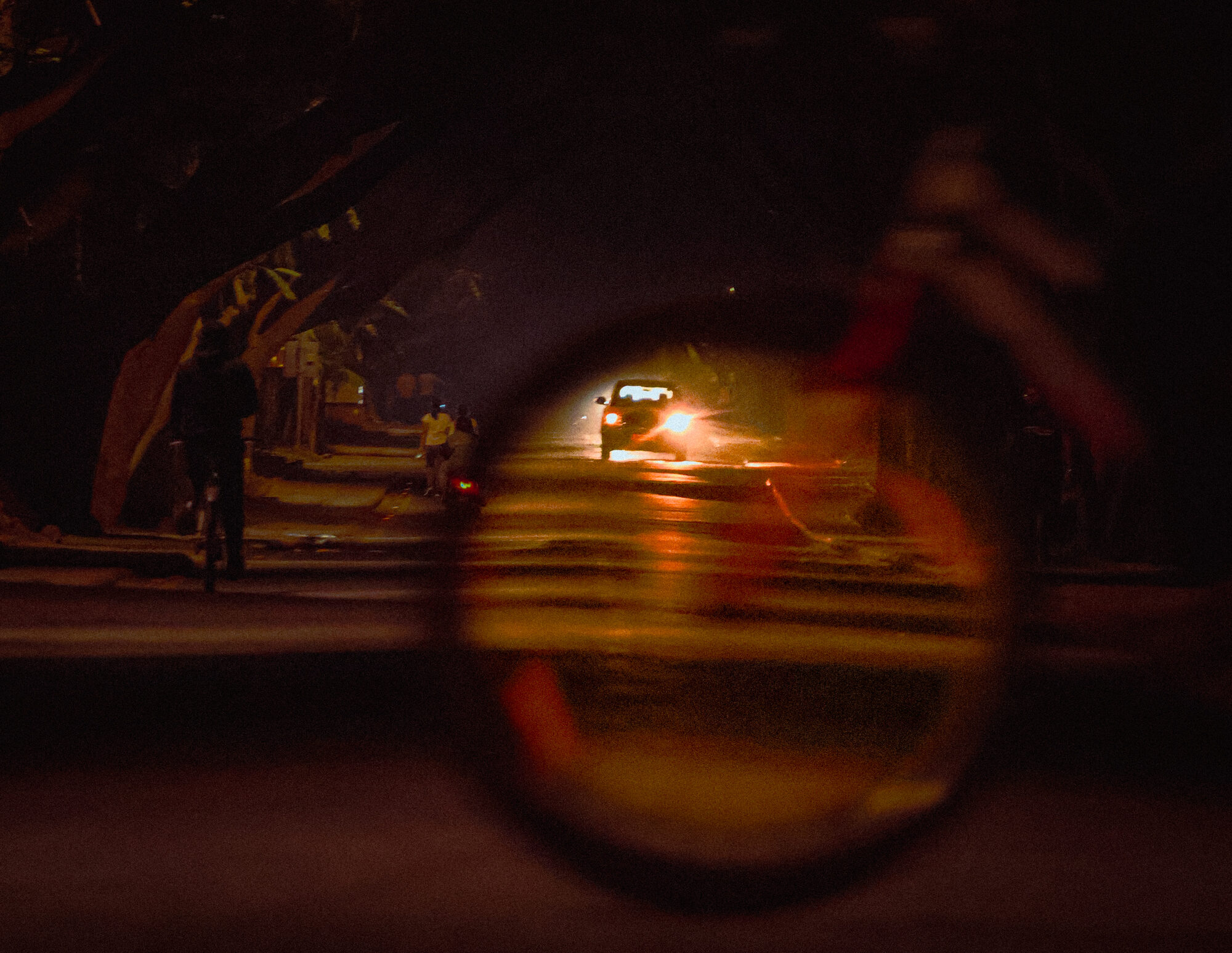 Wheels in frame